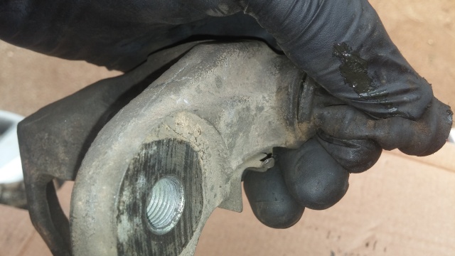 Rebuilding a brake caliper